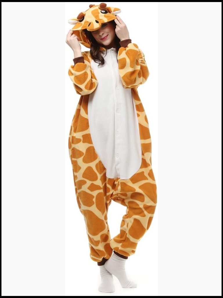 Polyester Fleece Animal Onesie Pajamas Halloween Costume